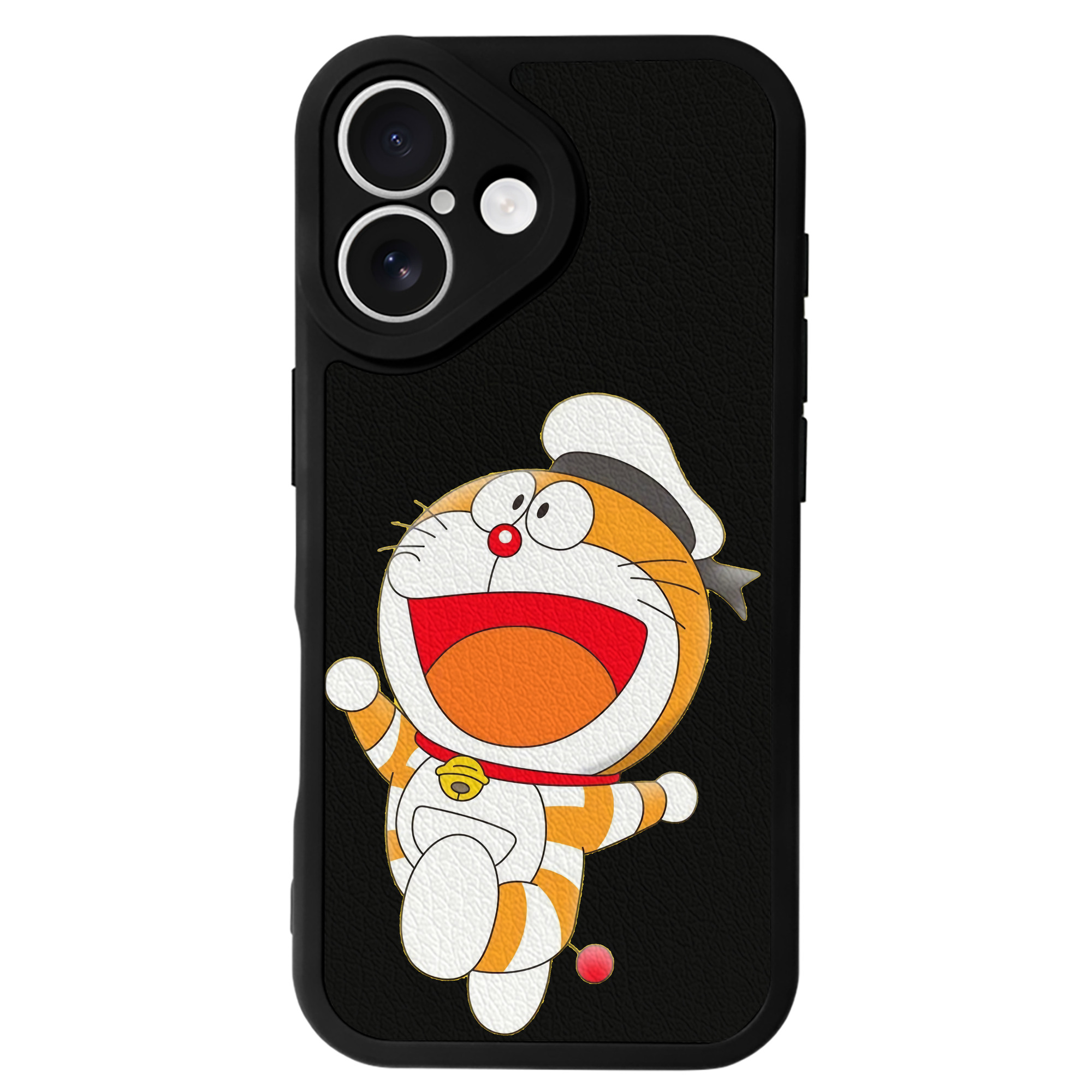 （画像用） ドラえもん Doraemon 【iPhone 16シリーズ対応】シリコンスマホケース（レザー調） 材質：シリコン